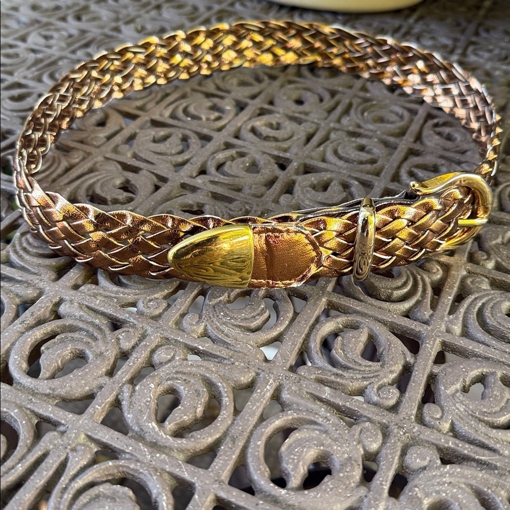 Vintage Braided Bronze Belt women’s Size 28